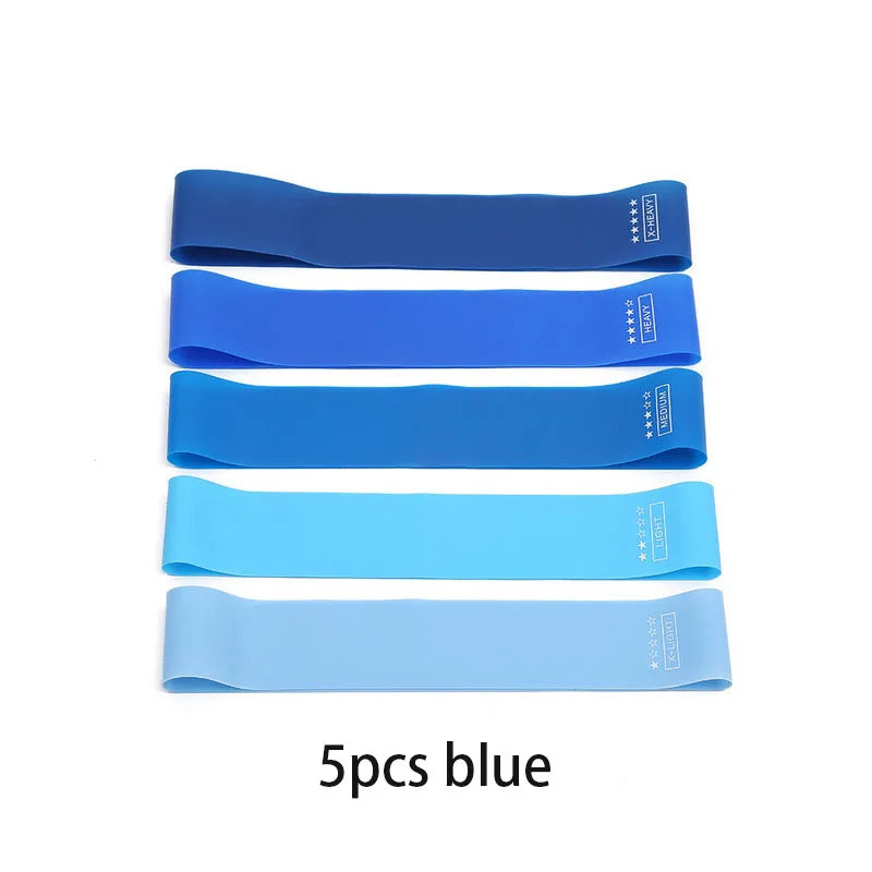 5PCS Resistance Bands Set – Elastic Fitness Bands for Yoga & Workout