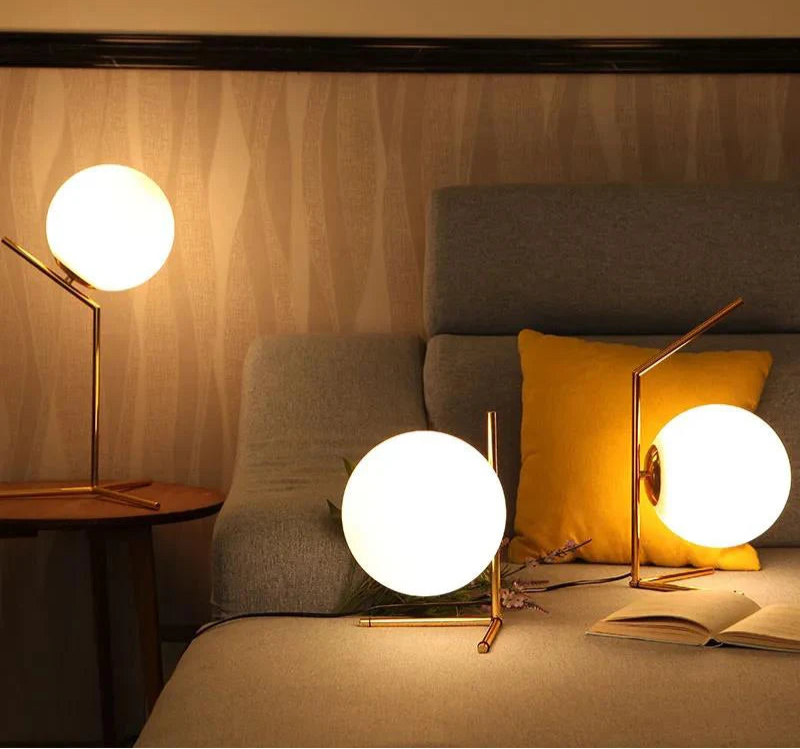 Modern Glass Ball Table Lamp