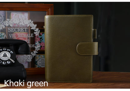 Full Grain Leather Planner with Rings – Personal Size Organizer