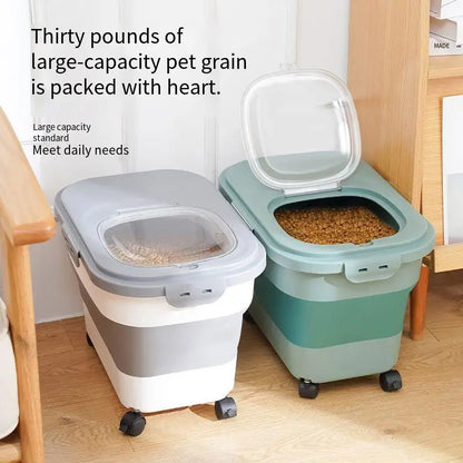 13/33LB Collapsible Cat Dog Food Storage