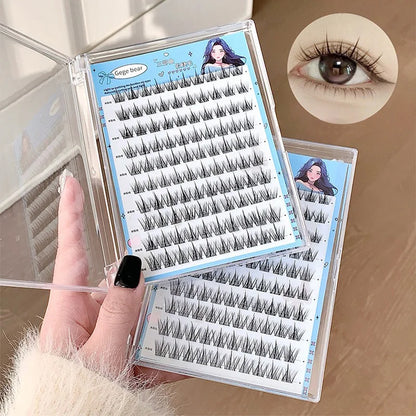 Cartmela No-Glue False Eyelashes - Easy, Natural Look with Sunflower Design