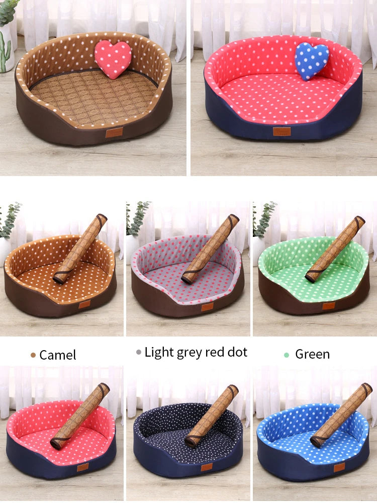 Dog Bed Mat & Sofa Kennel - Soft, Breathable Cushion