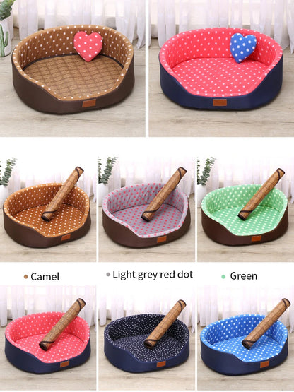 Dog Bed Mat & Sofa Kennel - Soft, Breathable Cushion