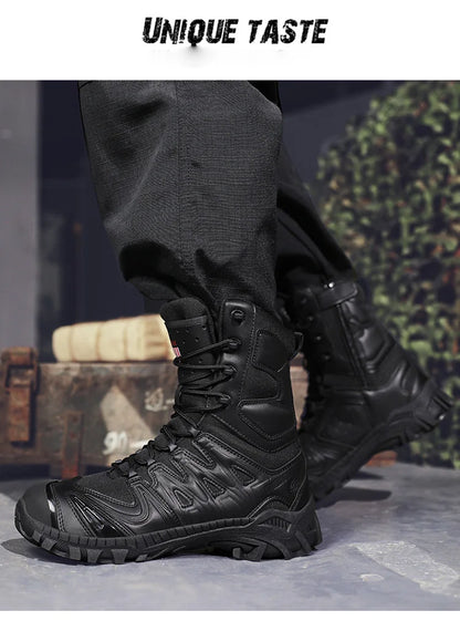 Special Forces Desert Combat Tactical Men's Tall Boots