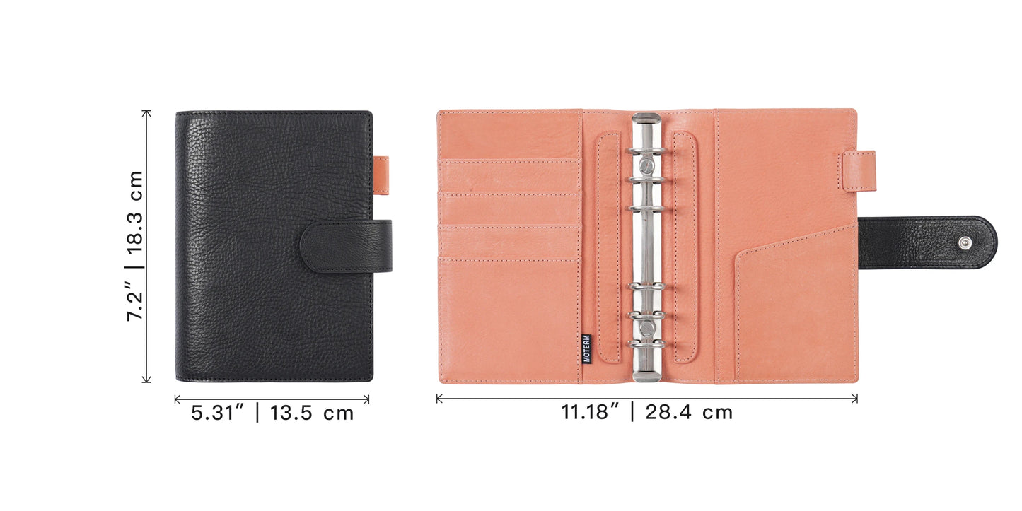Elite Personal Size Rings Planner – Vegetable Tanned Leather, 25mm Rings