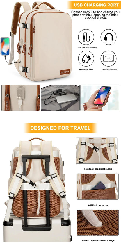 Buylor 45x20x30 EasyJet Cabin Backpack