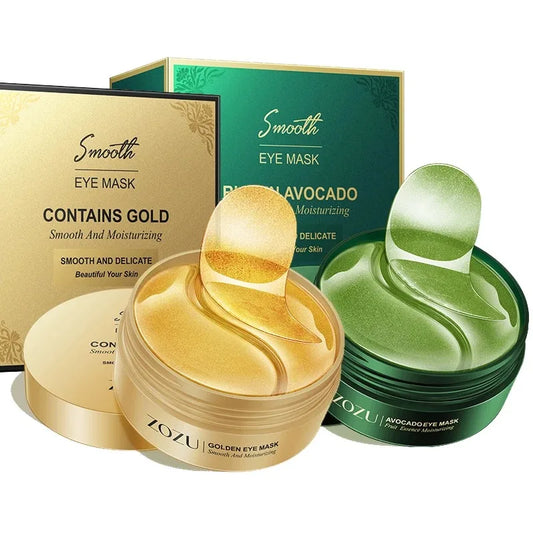 Avocado & Gold Eye Mask Patches – Anti-Wrinkle & Dark Circles