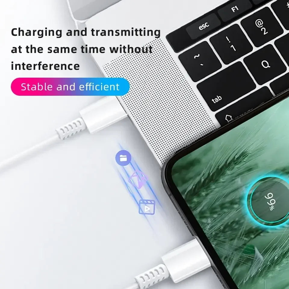PD 45W USB-C Wall Charger – Fast Adapter for Samsung & iPhone 15