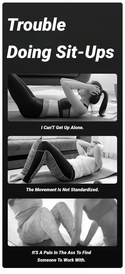 Abdominal Sit-Up Equipment with Suction Cups & Ankle Support