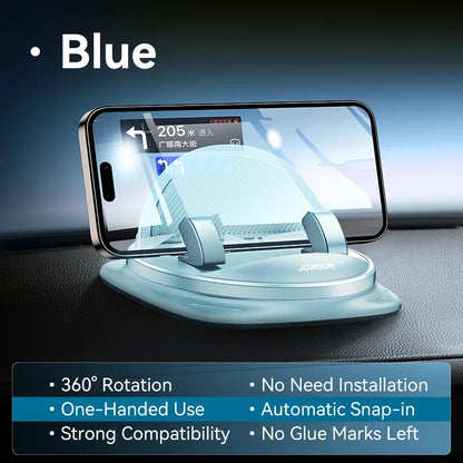 Joyroom Car Phone Holder – 360° Rotation, One-Handed Dashboard Mount