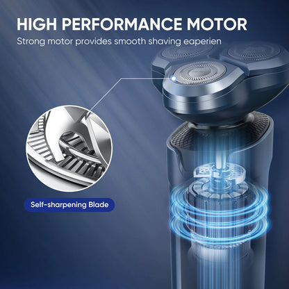 3-in-1 Electric Shaver – Beard, Nose & Razor Trimmer Waterproof