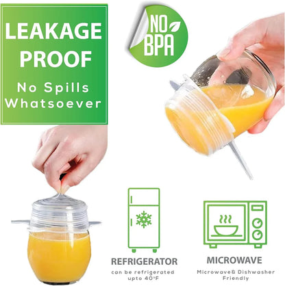 6pcs Silicone Food Covers – Reusable Airtight Stretch Lids Set