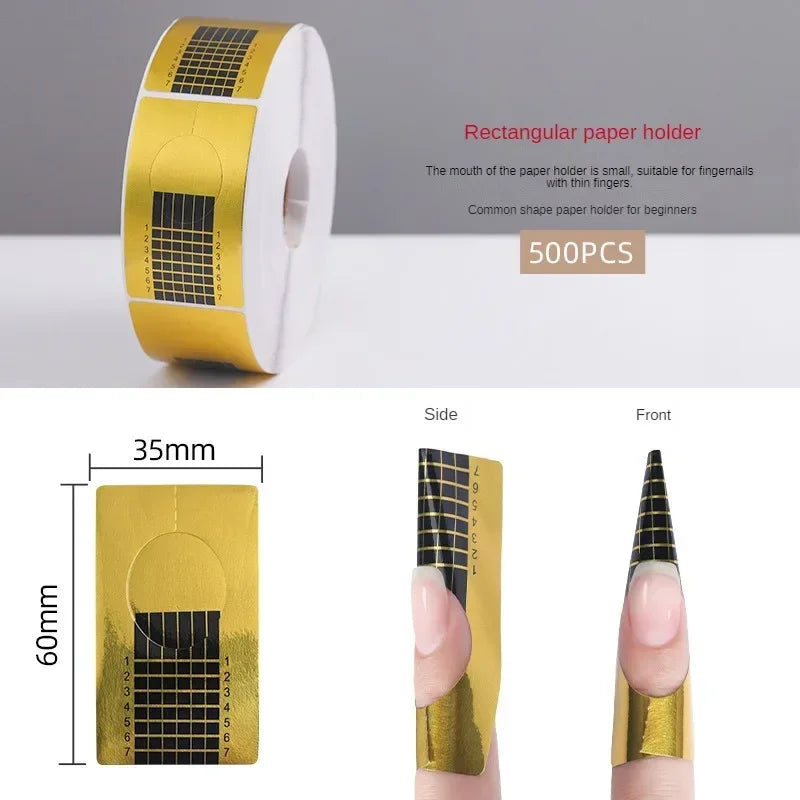 French Nail Form Tips – Acrylic UV Gel Extension Guide Stickers
