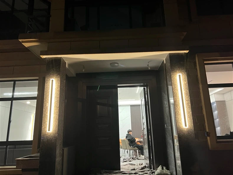 Outdoor Waterproof LED Wall Lights with Remote – Modern Dimmable