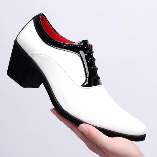 New Groom White & Black Oxfords