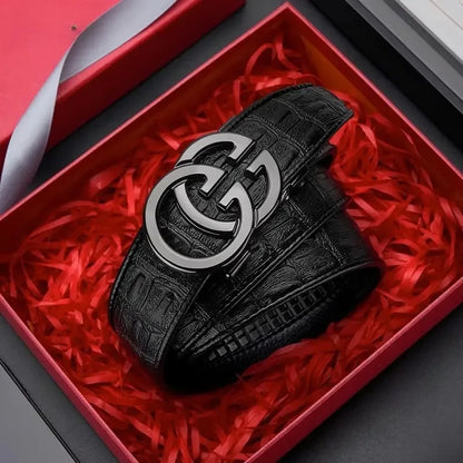 Genuine Leather Men’s Automatic Belt