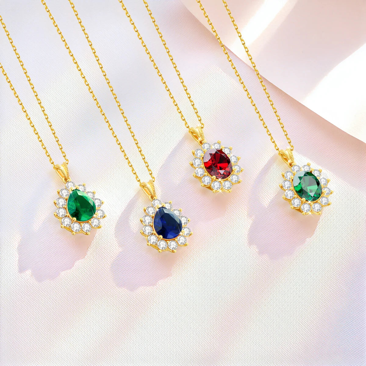 Au750 18K Gold Emerald Necklace – Oval 8x10mm Stone with Certificate