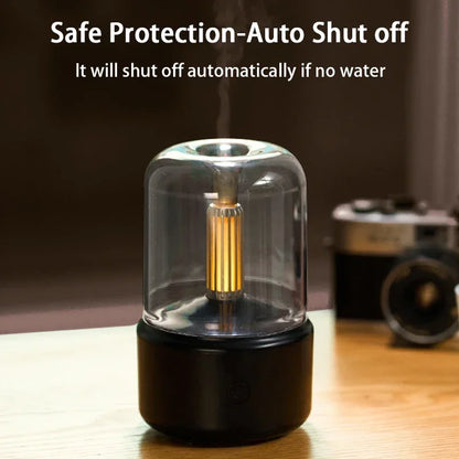 Mini USB Aroma Diffuser – LED Night Light & Desktop Humidifier