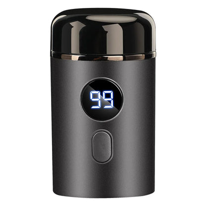Mini Type-C Electric Razor – Portable Steel Gun Shaver with Digital Display