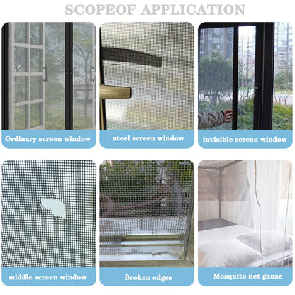 Waterproof Screen Repair Tape – Self-Adhesive Insect Mesh Patch