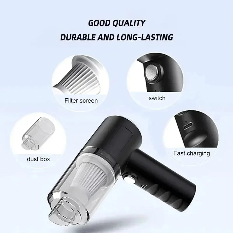 2-in-1 Wireless Vacuum Cleaner – Wet Dry, 120W, High Suction