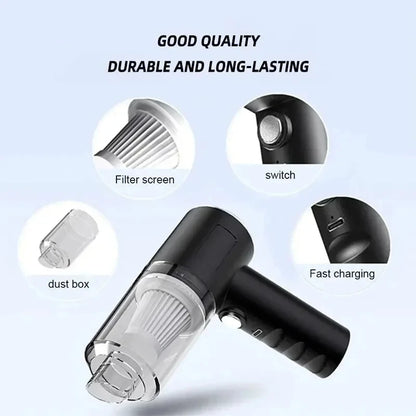 2-in-1 Wireless Vacuum Cleaner – Wet Dry, 120W, High Suction