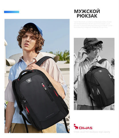 14 Inch Waterproof Nylon Laptop Backpack – Casual Travel School Bag