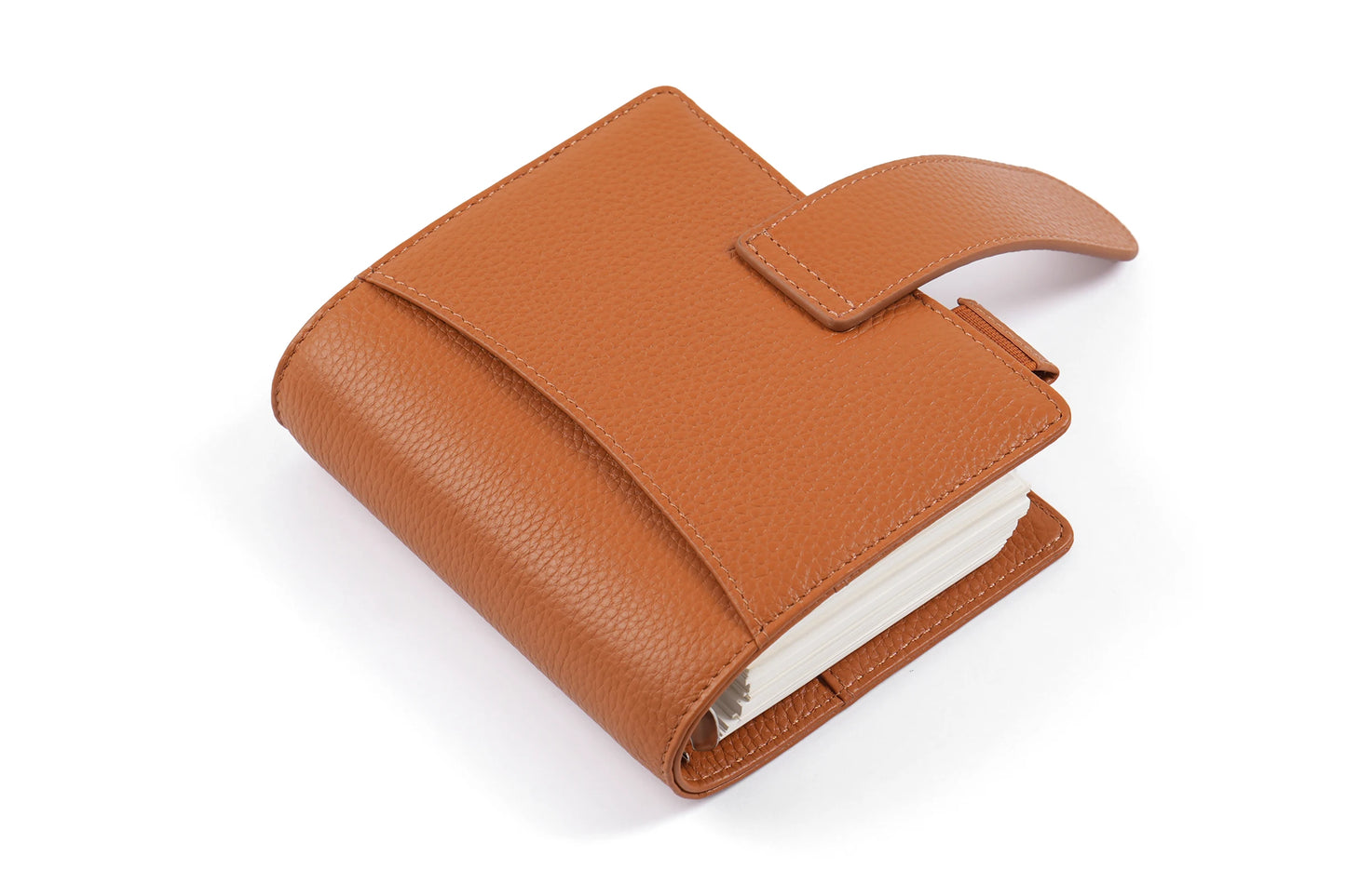 Elite Pocket A7 Rings Planner Cover – Pebbled Grain Leather, 25mm Rings