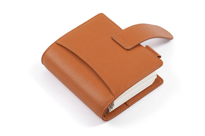 Elite Pocket A7 Rings Planner Cover – Pebbled Grain Leather, 25mm Rings