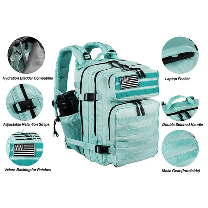 35L Tactical Backpack - Small Gym Bag for Men/Women