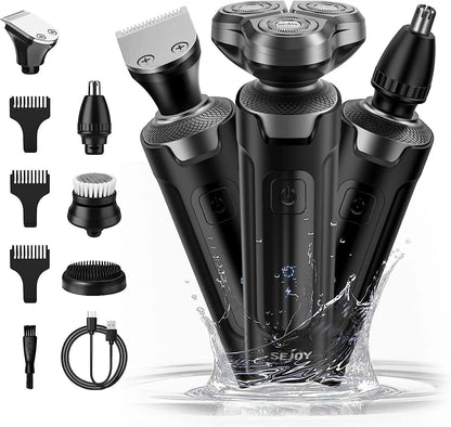 3-in-1 Electric Shaver – Beard, Nose & Razor Trimmer Waterproof