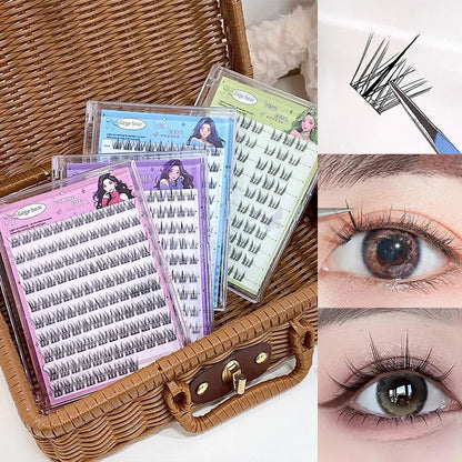 Cartmela No-Glue False Eyelashes - Easy, Natural Look with Sunflower Design