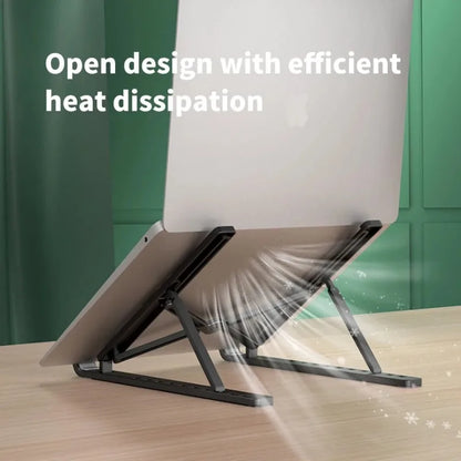 Portable Foldable Laptop Stand – 7/10 Gear Adjustable Tablet Holder