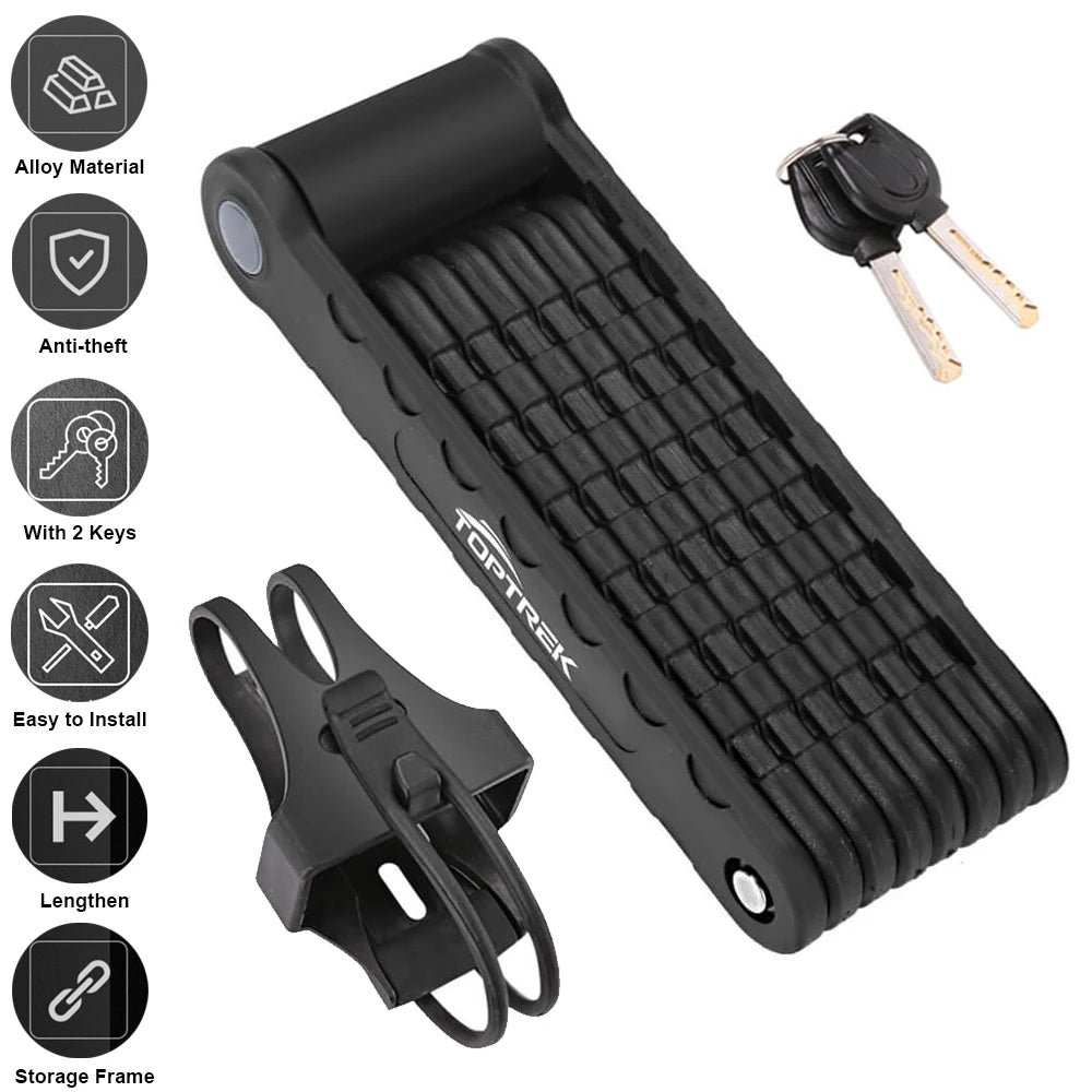 Foldable Bicycle Lock – High Security Anti-Theft Bike Accessory
