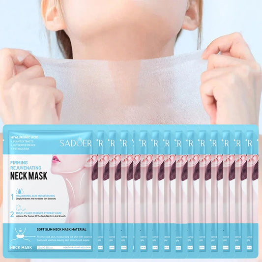 SADOER Hyaluronic Acid Neck Mask – Collagen Firming Care, 10pcs