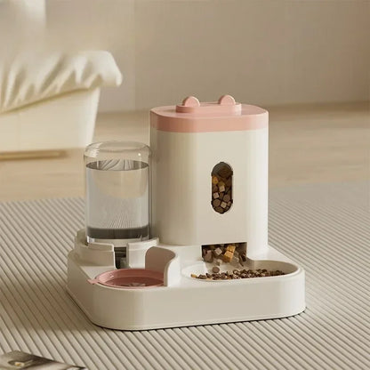 Automatic Pet Feeder & Water Dispenser – Food & Water Station