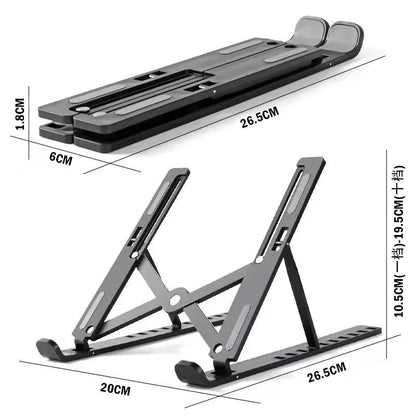 Portable Foldable Laptop Stand – 7/10 Gear Adjustable Tablet Holder