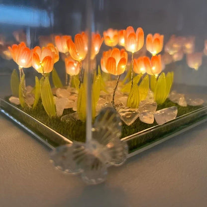 DIY Tulip Mirror Cube Lamp | Handmade Night Light Gift