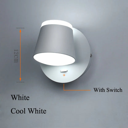 Indoor 8W LED Rotating Wall Light – Ceiling Mounted Reading Lamp