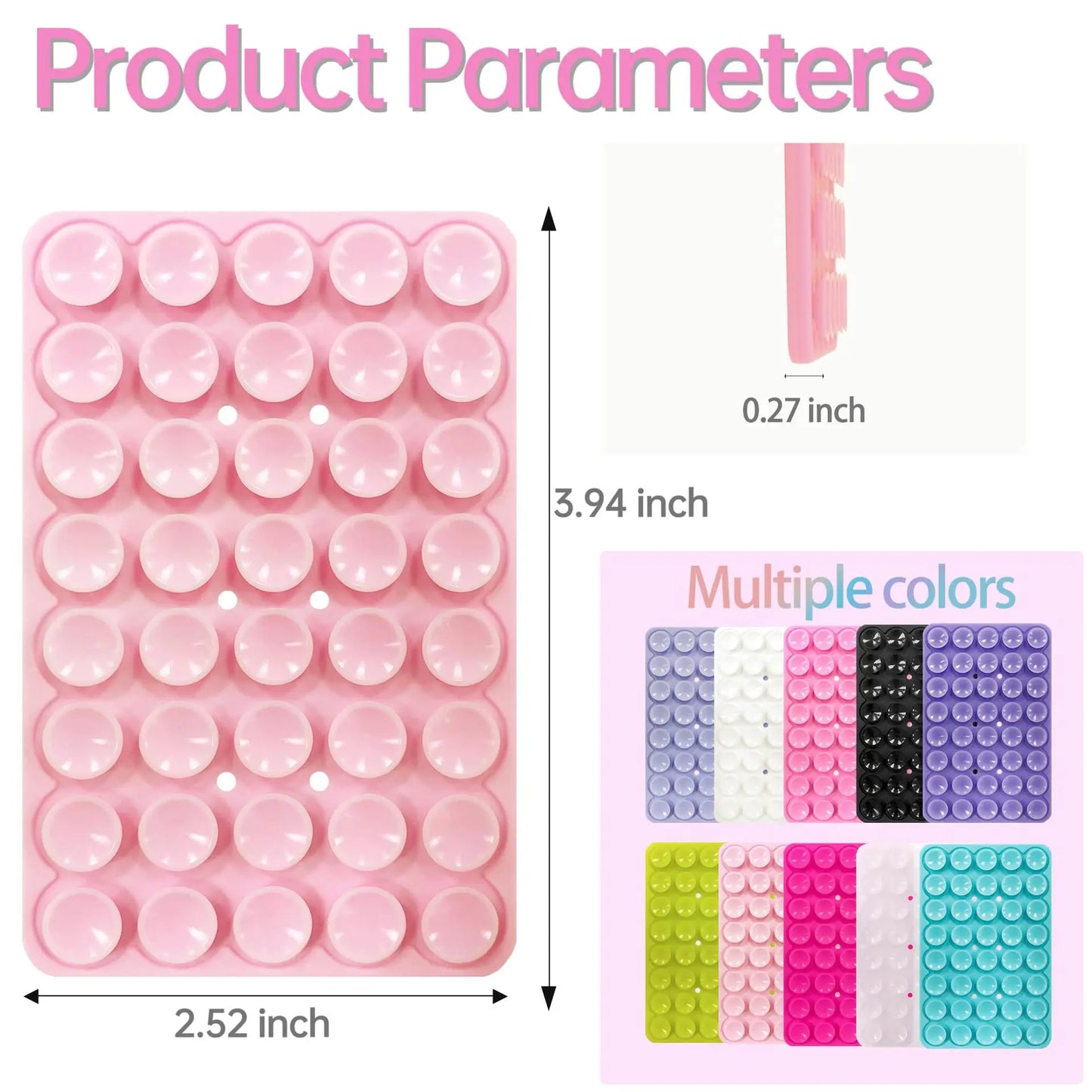 Double-Sided Silicone Suction Phone Case with Detachable Stand
