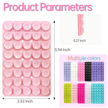 Double-Sided Silicone Suction Phone Case with Detachable Stand
