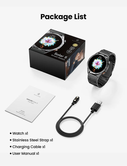 Solar 5 Voice Calling Smartwatch – AMOLED Display