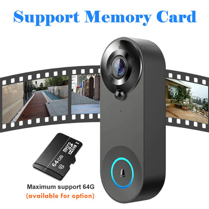 Cartmela 1080P WiFi Smart Video Doorbell | Wireless Home Security Camera