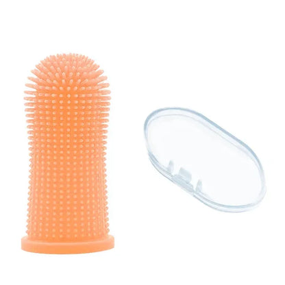 Silicone Pet Finger Toothbrush – Gentle Teeth Cleaning for Dogs & Cats
