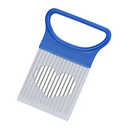 Stainless Steel Onion Slicer Holder – Safe & Easy Cutting Tool