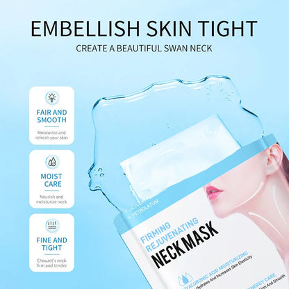 SADOER Hyaluronic Acid Neck Mask – Collagen Firming Care, 10pcs
