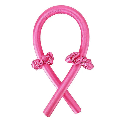 Silk Heatless Curling Rod – No-Heat Ribbon Hair Roller Headband