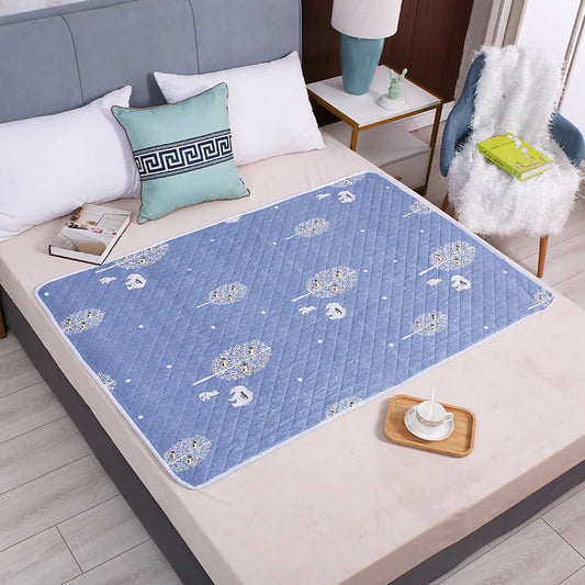 Waterproof Baby Urine Mat – Washable Cartoon Bed Pad