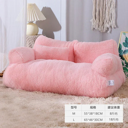Plush Cat Bed House & Dog Sofa Beds