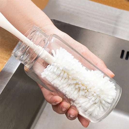 Long Handle Sponge Cup Brush – Bottle & Glass Cleaner Tool